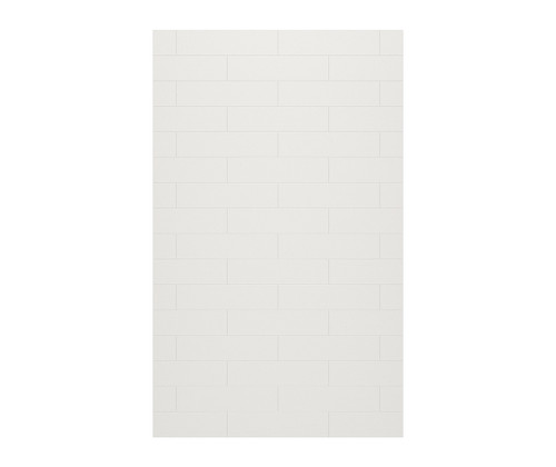 Swanstone 62 x 72 Modern Subway Tile Glue up Bathtub and Shower Single Wall Panel in Birch - MSMK7262.226