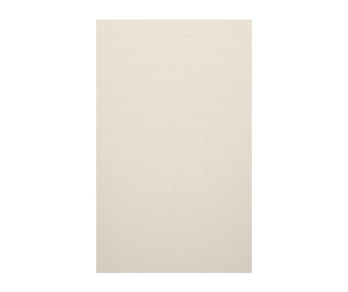 Swanstone 62 x 96 Modern Subway Tile Glue up Bathtub and Shower Single Wall Panel in Bisque - MSMK9662.018