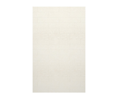Swanstone MSMK8462.011 62 x 84 Modern Subway Tile Glue up Bathtub and Shower Single Wall Panel in Tahiti White