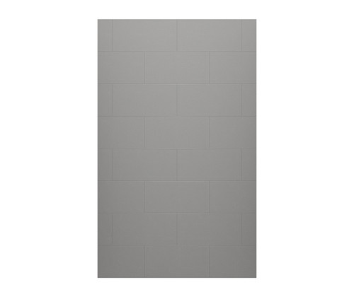 Swanstone  TSMK8462.203 62 x 84  Traditional Subway Tile Glue up Bathtub and Shower Single Wall Panel in Ash Gray