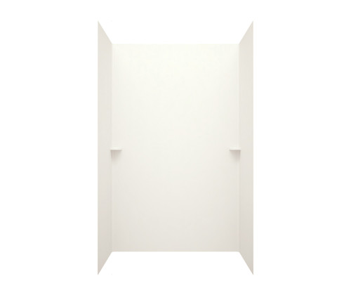 Swanstone 34 x 60 x 60 Smooth Glue up Tub Wall Kit in Bisque - SI00603.018