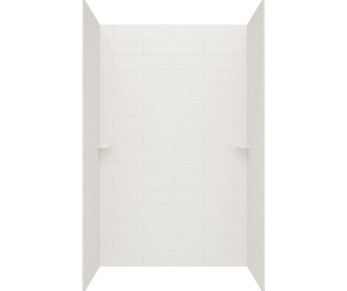 Swanstone  MSMK723462.226 34 x 62 x 72  Modern Subway Tile Glue up Tub Wall Kit in Birch