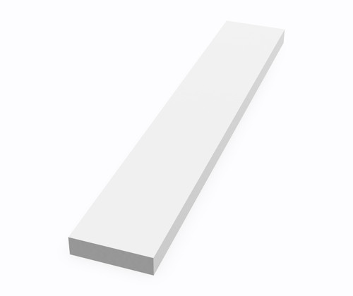 Swanstone 3/4" 3" x 18" Sidesplash for 17" & 19" Ellipse Vanity Top in White - VT00019SS.010