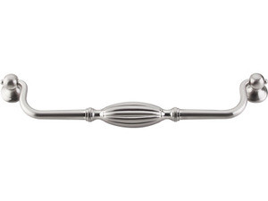 Top Knobs M1790 BSN Tuscany Large Drop Door Pull 8 13/16" (c-c) - Brushed Satin Nickel