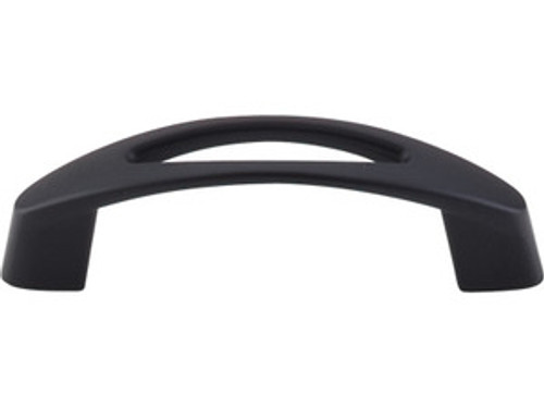 Top Knobs M1777 BLK Nouveau Verona Pull 3" (c-c) - Flat Black