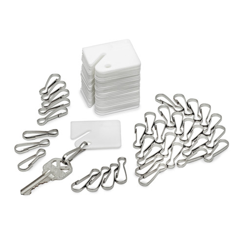 Alpine  ADI689-30 White Plastic Key Tags (30-Pack) Alpine  ADI689-30 White Plastic Key Tags (30-Pack)