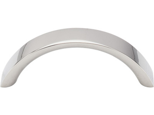 Top Knobs M1737 PN Nouveau Crescent Pull 3" (c-c) - Polished Nickel