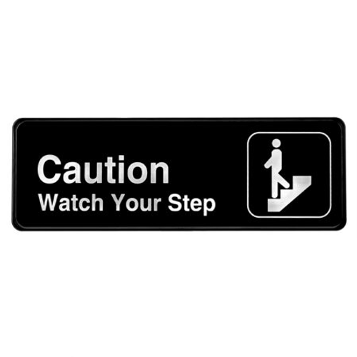 Alpine  ALPSGN-26-15pk 9 in. x 3 in. Caution Watch your Step Sign 15 Pack