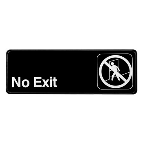 Alpine  ALPSGN-35-15pk 9 in. x 3 in. No Exit Sign 15 Pack