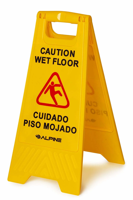 Alpine  ALP499-3 24 Caution Wet Floor Sign , Pack of 3