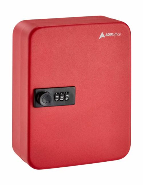 Alpine  ADI682-48-RED 48-Key Steel Secure Key Cabinet with Combination Lock, Red Alpine  ADI682-48-RED 48-Key Steel Secure Key Cabinet with Combination Lock, Red