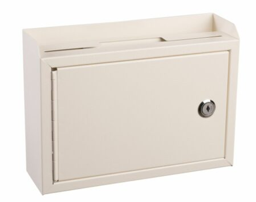 Alpine ADI631-02-WHI Wall Mountable Medium Size Steel Multi-Purpose Suggestion Drop Box Alpine ADI631-02-WHI Wall Mountable Medium Size Steel Multi-Purpose Suggestion Drop Box