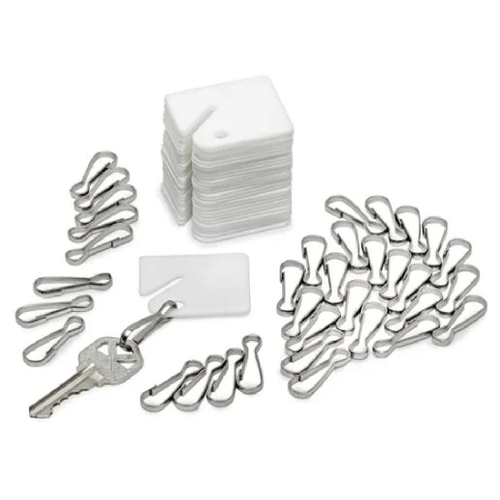 Alpine White Plastic Key Tags (180-Pack) - ADI689-30-6pk