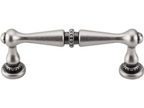 Top Knobs M1721 PTA Edwardian Pull 3" (c-c) - Pewter Antique