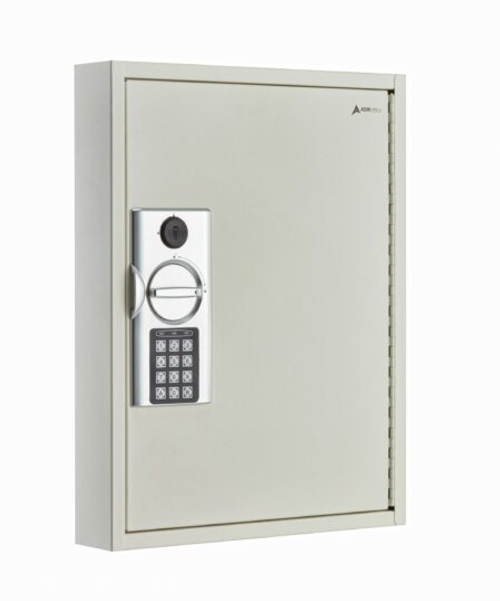 Alpine  ADI680-60-WHI 60-Key Steel Heavy-Duty Digital Lock Key Cabinet, White