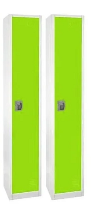 Alpine  ADI629-201-GRN-2PK 72 in. x 12 in. x 12 in. 1-Compartment Steel Tier Key Lock Storage Locker in Green 2 Pack