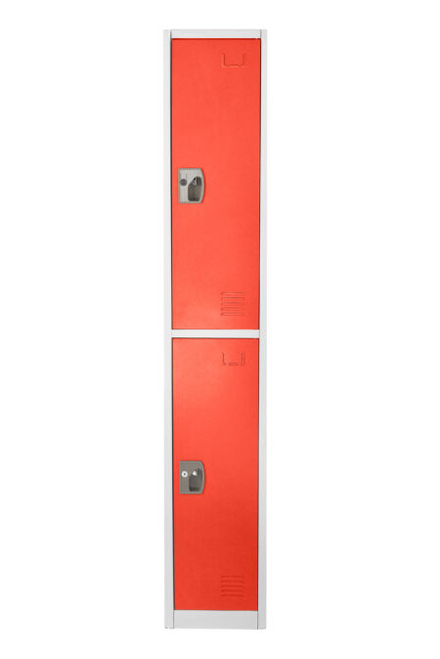 Alpine  ADI629-202-RED 72 in. H x 12 in. W Double-Compartment Steel Storage Locker