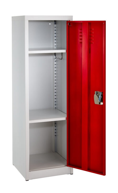 Alpine  ADI629-01-RED 48 in. H x 15 in. W Steel Single Tier Locker