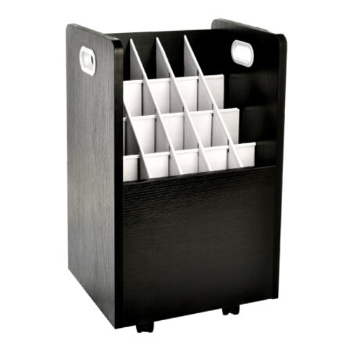 Alpine ADI624-BLK 20-Slot Mobile Rolling Wood Blueprint Roll File Large Document Organizer Alpine ADI624-BLK 20-Slot Mobile Rolling Wood Blueprint Roll File Large Document Organizer