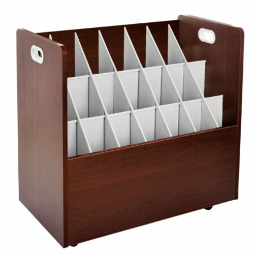 Alpine ADI625-MA 21-Slot Mobile Rolling Wood Blueprint Roll File Large Document Organizer Alpine ADI625-MA 21-Slot Mobile Rolling Wood Blueprint Roll File Large Document Organizer