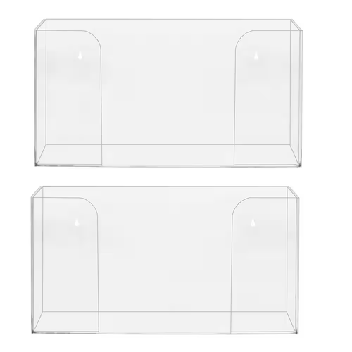 Alpine Single Box Capacity Acrylic Glove Dispenser 2 Pack - ADI902-01-2PK