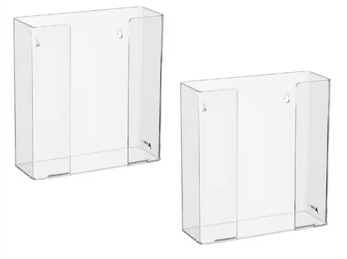 Alpine  ADI902-02-2PK Double Box Capacity Acrylic Glove Dispenser 2 Pack