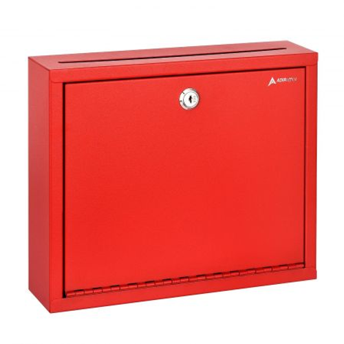 Alpine ADI631-03-RED-2pk Wall Mountable Large Steel Drop Box (2 pack) Alpine ADI631-03-RED-2pk Wall Mountable Large Steel Drop Box (2 pack)