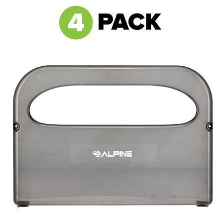 Alpine Toilet Seat Cover Dispenser, Black (4 pack) - ALP453-4pk
