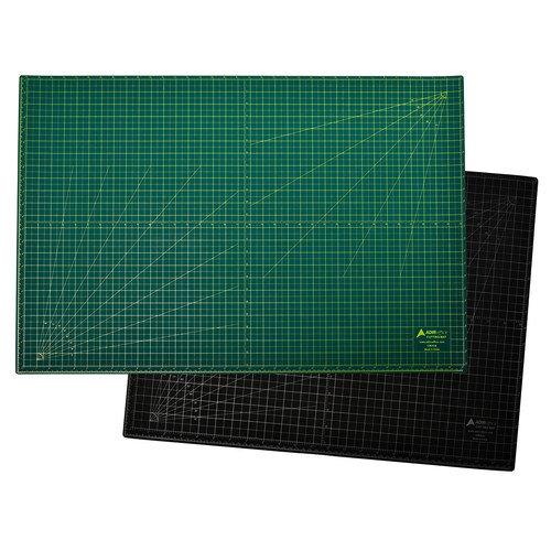 Alpine 18 in. x 24 in. Self Healing Reversible Cutting Mat, Green/Black - ADICM1824