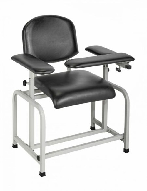 Alpine ADI997-01-BLK Black Padded Phlebotomy Blood Drawing Chair Alpine ADI997-01-BLK Black Padded Phlebotomy Blood Drawing Chair