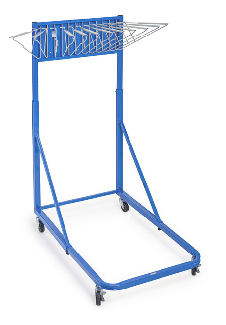 Alpine  ADI613-BLU Vertical File Rolling Stand for Blueprints, Blue