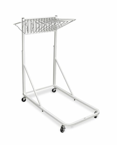 Alpine Vertical File Rolling Stand for Blueprints, White - ADI613-WHI