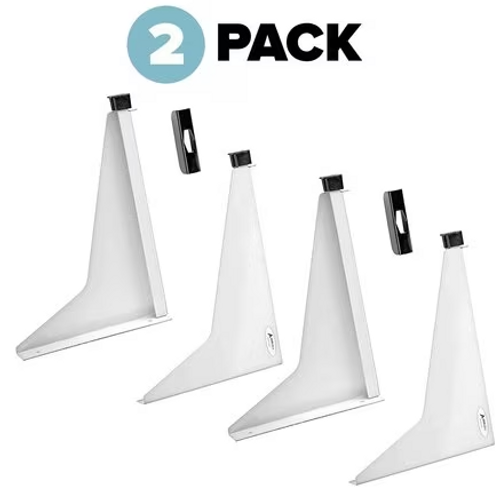 Alpine  ADI616-WHI-2pk Drop Lift Wall Rack for Blueprints, White (2 pack)