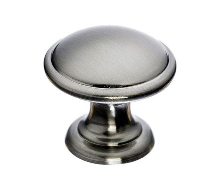 Top Knobs Rounded 1 1/4" Diameter Round Knob, Brushed Satin Nickel - M1581