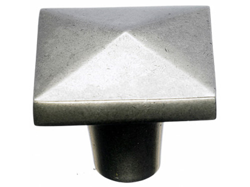 Top Knobs M1520 SBL Aspen Square Cabinet Knob 1 1/2" - Silicon Bronze Light