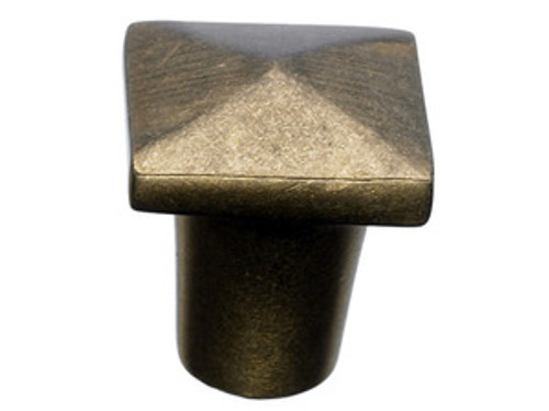 Top Knobs M1506 LB Aspen Square Cabinet Knob 3/4" - Light Bronze