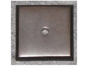 Top Knobs Aspen Square Backplate 7/8", Medium Bronze - M1447