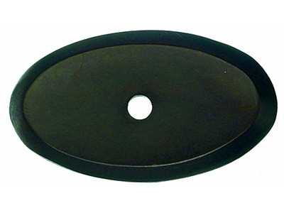 Top Knobs Aspen Oval Backplate 1 3/4", Medium Bronze - M1442