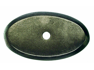 Top Knobs Aspen Oval Backplate 1 3/4", Silicon Bronze Light - M1440