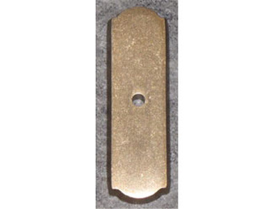 Top Knobs Aspen Rectangle Backplate 2 1/2", Light Bronze - M1431