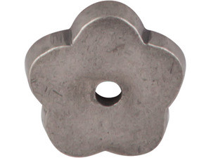 Top Knobs Aspen Flower Backplate 1", Silicon Bronze Light - M1425