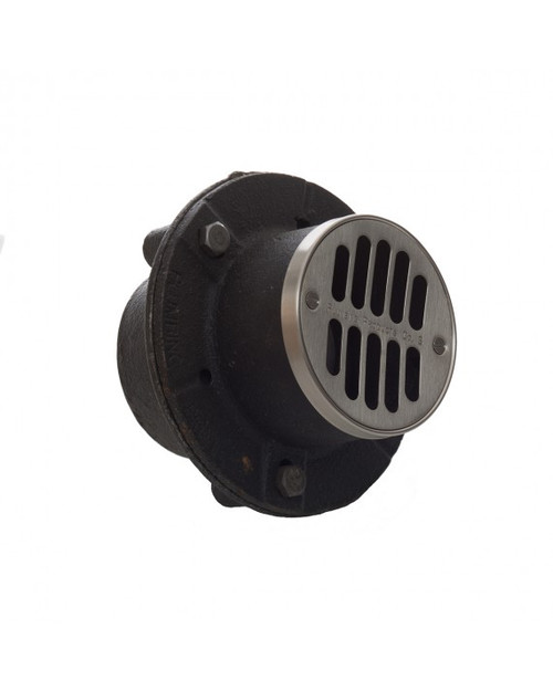 Trim To The Trade  4T-006-34 Cast Iron Shower Drain - 2 Inch Quick Caulk - OIL RUBBED BRONZE