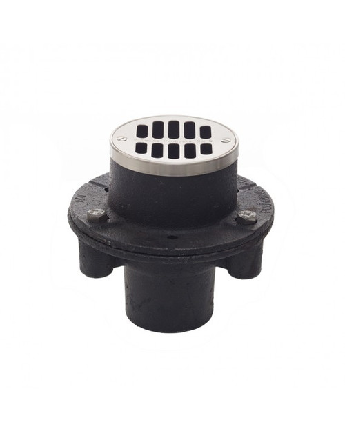 Trim To The Trade 2" No Hub Shower Shower Drain, White - 4T-007-13