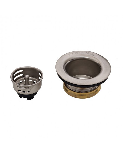 Trim To The Trade  4T-238-2 Midget 2 inch Duo Strainer with Basket - POLISHED BRASS
