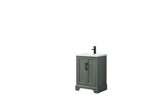 Vanity Art  VA5024-VG 24" Single Sink Bathroom Vanity with Ceramic Sink & Top - Vintage Green