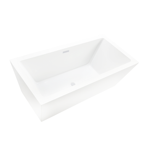 Vanity Art  VA6814-L-PW 67" x 32" Freestanding Acrylic Soaking Bathtub - Pure White