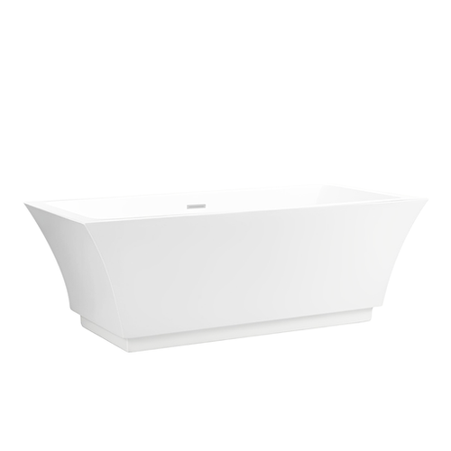 Vanity Art  VA6817-S-PW 59'' x 30'' Freestanding Acrylic Soaking Bathtub - Pure White
