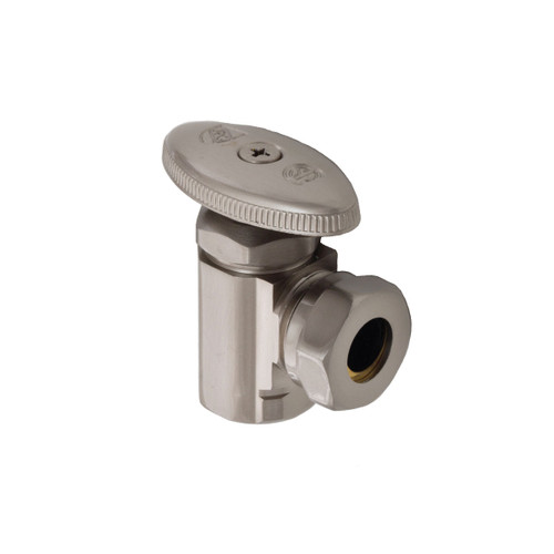 Trim To The Trade Oval Handle 1/2" IPS Slip Joint Angle Stop, Polished Nickel - 4T-286-30