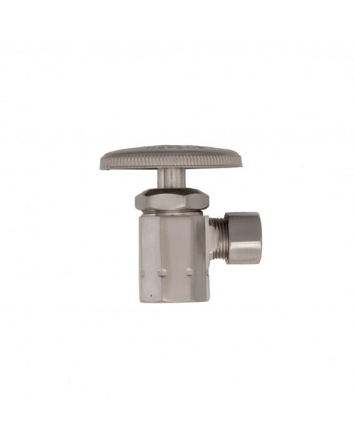 Trim To The Trade  4T-28638-30 Oval Handle 1/2" IPS Slip Joint Angle Stop - POLISHED NICKEL