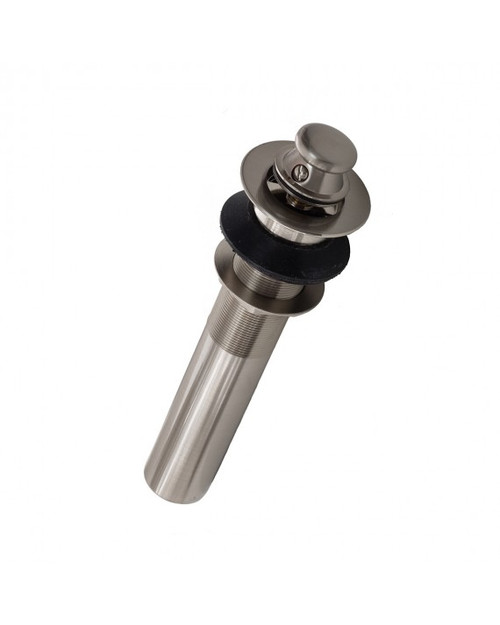 Trim To The Trade Lift & Turn Pop Up Drain With Overflow, Flat Black - 4T-253-20